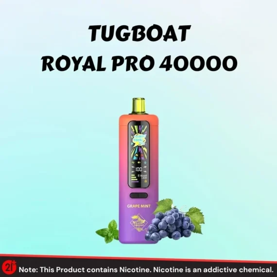 Tugboat-Royal-Pro-DTL-40000-Puffs-Grape-Mint