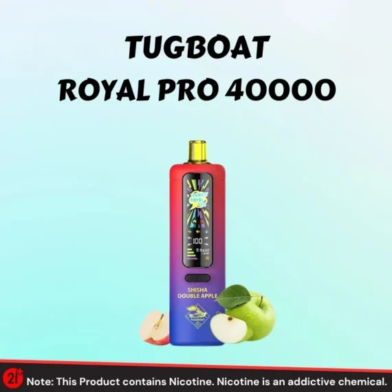 Tugboat-Royal-Pro-DTL-40000-Puffs-Shisha-Double-Apple